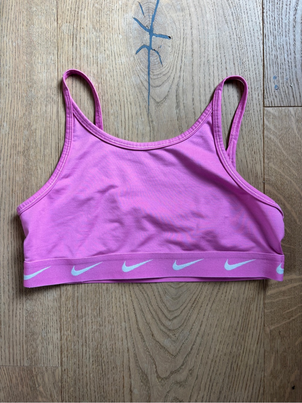 Nike Girls Pink Sports Bra, Large